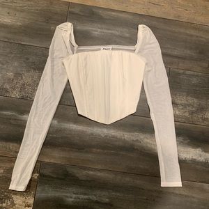 Princess Polly long sleeve crop top